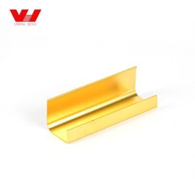 Kitchen Section Handles Cabinet Door Anodized Matt Aluminium Extruded Profile