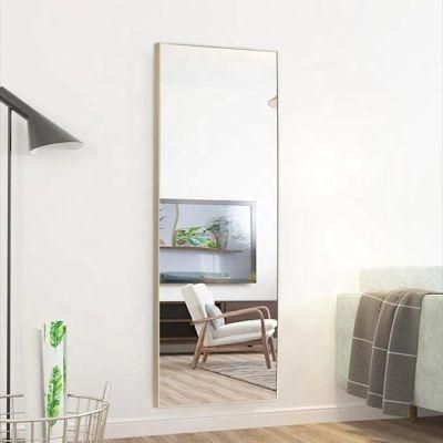 Home Decorative Modern Wholesale Make-up Metal Frame Full Length Stand Mirror with Good Price