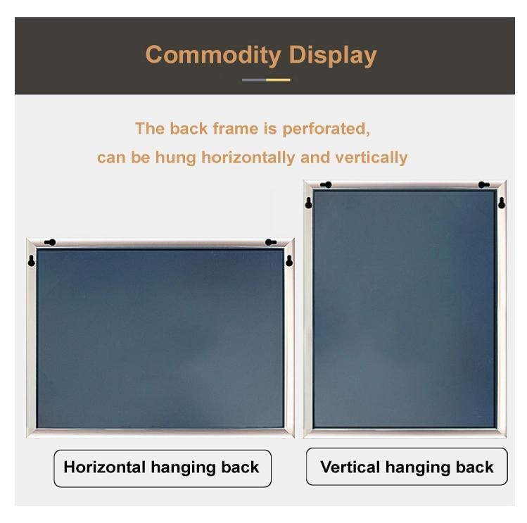 Bathroom Silver Vertical Hanging Glass Mirror