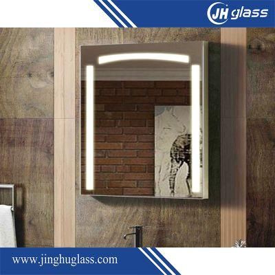 5mm Silver Rectangle LED Lighted Mirror for Bathroom