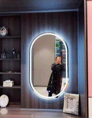 Home/Salon Decorative Smart Anti-Fog LED Bathroom Wall Make-up Glass Mirror