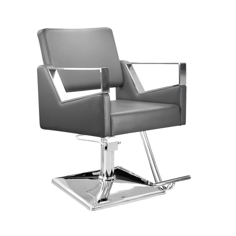 Hl-1167 Salon Barber Chair for Man or Woman with Stainless Steel Armrest and Aluminum Pedal