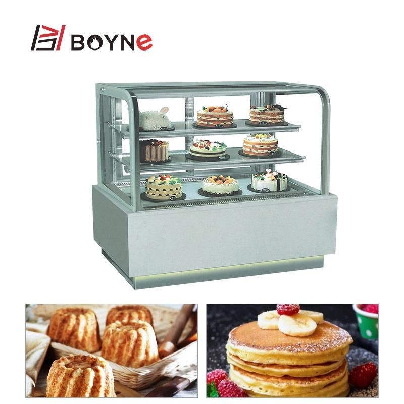 Bakery Pastry Cake Display Showcase Air Cooling Defog