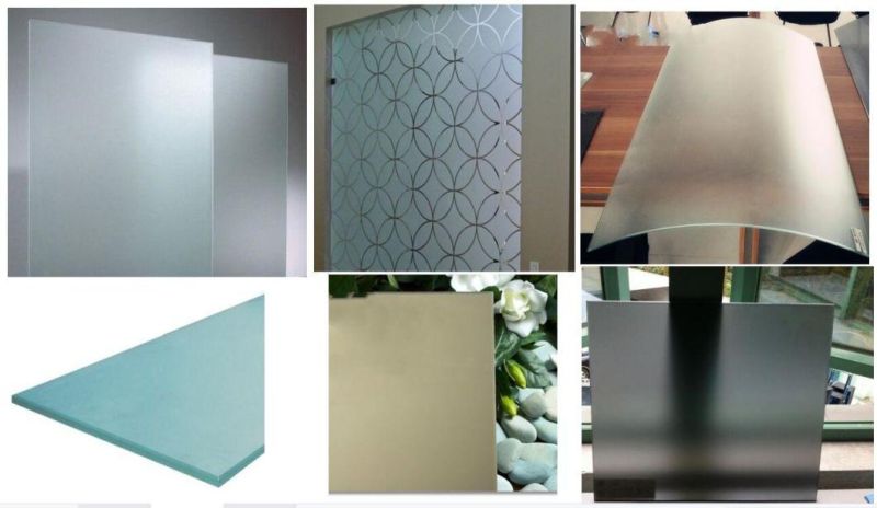 Laminated Insulated Acid-Etched Glass Tempered Toughened Frosted Glass