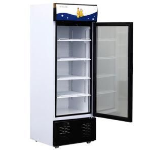 Glass Doors Defrosting Commercial Upright Display Chiller Beverage Showcase