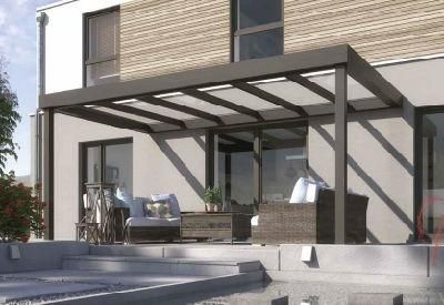 Beauty Garden Rainproof Motorized Aluminium Profile Retractable Roof Awning