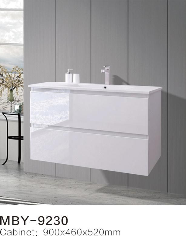 Freestanding MDF Lacquer Painting Water Resistant New Bathroom Cabinet with Mirror