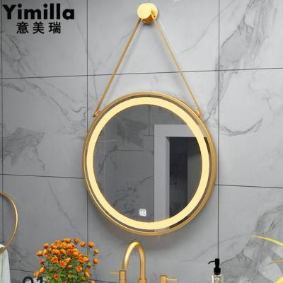Bathroom Wall-Hung Glass Mirror with Framel LED Mirror