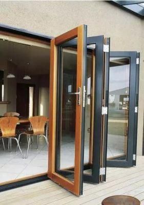 Aluminium Folding Door with Clear Double Glass From Chinese Supplier