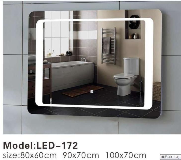 CE Certificate LED Touch Smart Wall Bathroom Vanity Glass Mirror