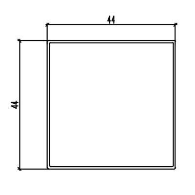 China Factory Best Price Aluminium Square Tube Aluminum Profiles