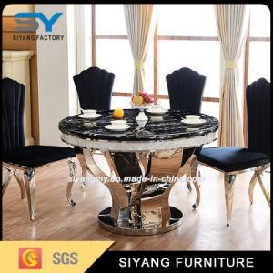 Elegant Dining Set Big Marble Dining Table