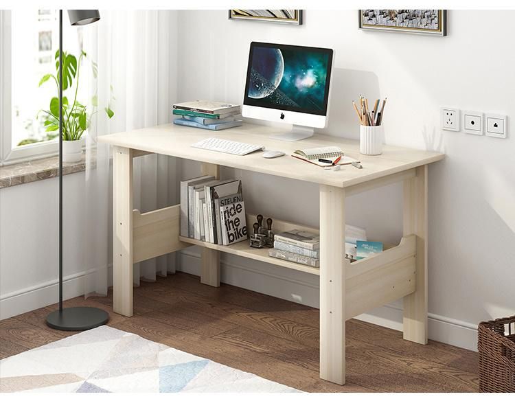 Customized Simple Style MDF Wooden Computer Desk Laptop Table Study Table