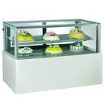 Japanic Commercial Marble Slivery Stainless Steel Cake Refrigerated Display Cabinet