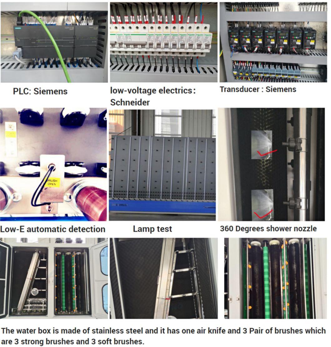 Hot 2021 Automatic Vertical Glass Washing Machine PLC Control Glass Washing Cleaning Machine