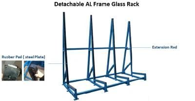 New Al Shape Glass Granite Slab Storage Rack Strong