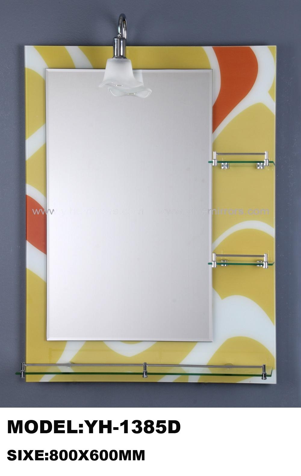 Golden Silver Home Decor Wall Bathroom Furniture Float Glass Mirror
