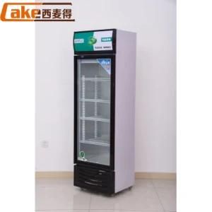 Supermarket Glass Door Refrigerator Cold Soft Drink Showcase Display