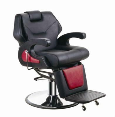 Hl-9254 Salon Barber Chair for Man or Woman with Stainless Steel Armrest and Aluminum Pedal