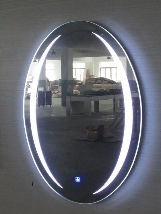 Factory Wholesale Furniture Bedroom Round Shape Wall Makeup Mirror with Light Bathroom Vanity LED Smart Mirror