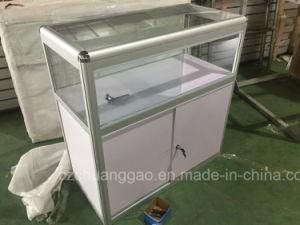 Temperated Glass Folding Type Exhibtion Receiption Desk