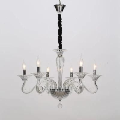 Modern Style Classic Creative Living Room Indoor Six Lights Glass Chandelier (KL8230/6)