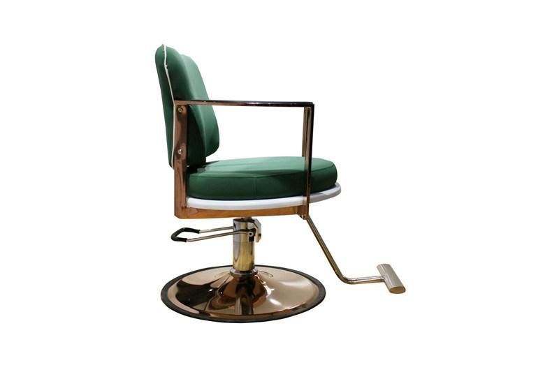 Hl-7256 Salon Barber Chair for Man or Woman with Stainless Steel Armrest and Aluminum Pedal