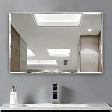China Wholesale 3mm 4mm 5mm Decorative Mirror Bathroom Beveled Mirror