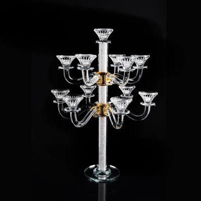High Quality Tall Crystal Glass Candle Holder &Candlestick