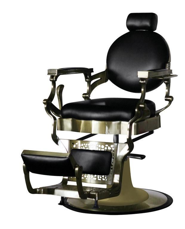 Hl-9257 Salon Barber Chair for Man or Woman with Stainless Steel Armrest and Aluminum Pedal