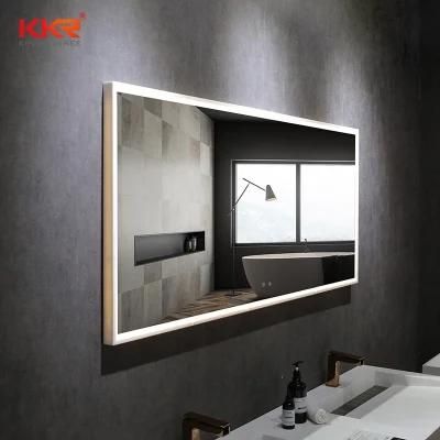 Makeup Mirror Washroom Basin Mirror Solid Surface Frame