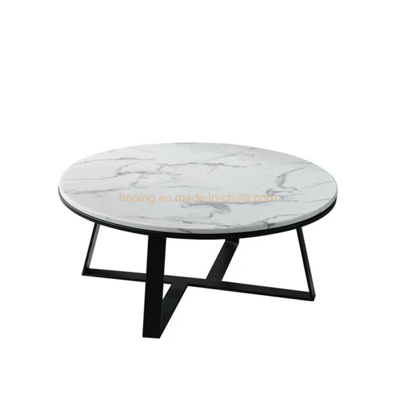 Chinese Dining Furniture Modern White Wooden Decor Coffee Table Factory Direct Marble Table