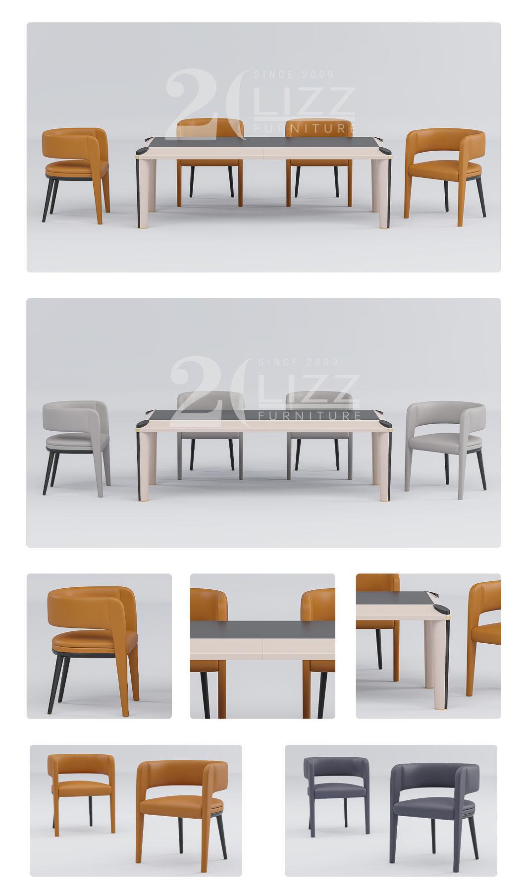 Factory Wholesale Price Cheap Home Dining Room furniture Modern Sinlge Chairs & Marble Top Tables Set