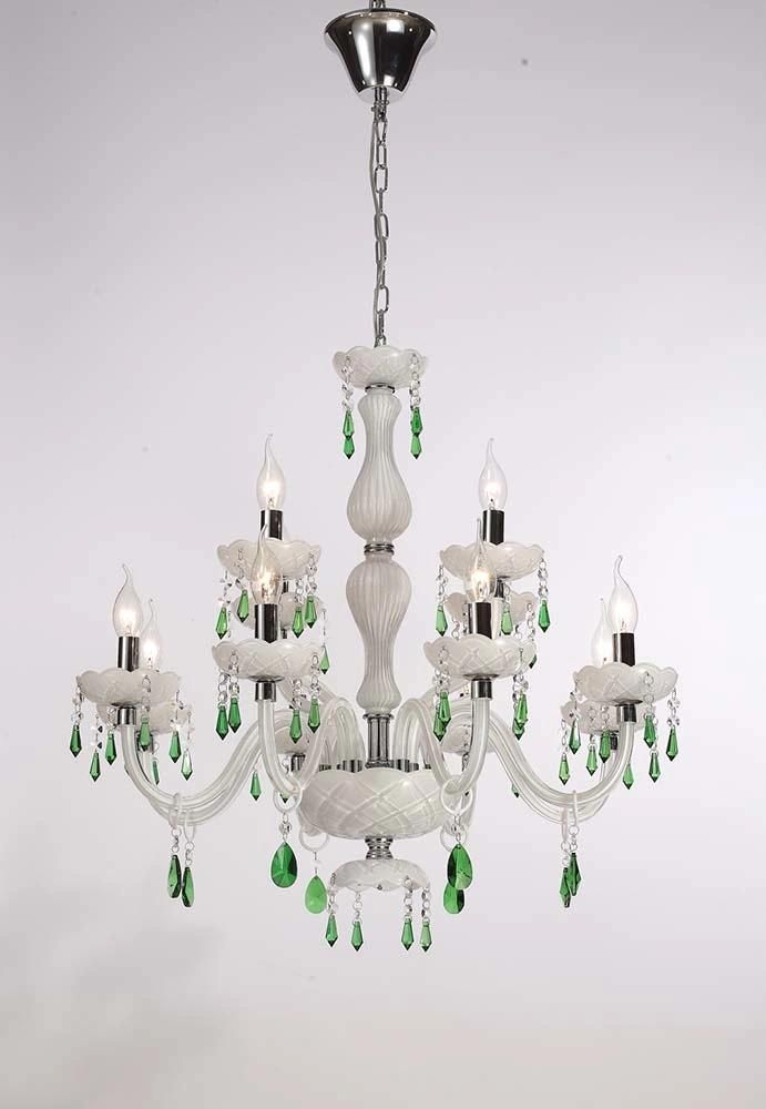 European Style Custom Luxurious Indoor Living Room Crystal Chandelier Green