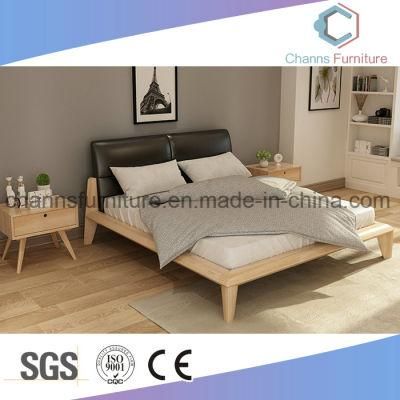 Simple Modern Leather Cheap Wooden Bedroom Furniture Set
