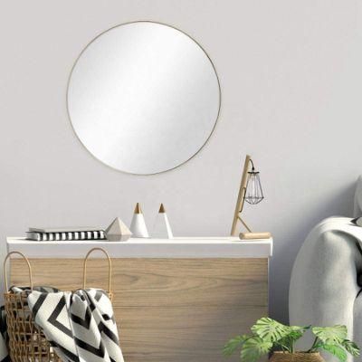 Commercial Large Decorative Make-up Wall-Mounted Wooden Mirror for Bedroom with Cheap Price