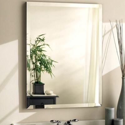 Rectangle Round Frameless Home Decor Wall Mirror Makeup Bathroom Mirror