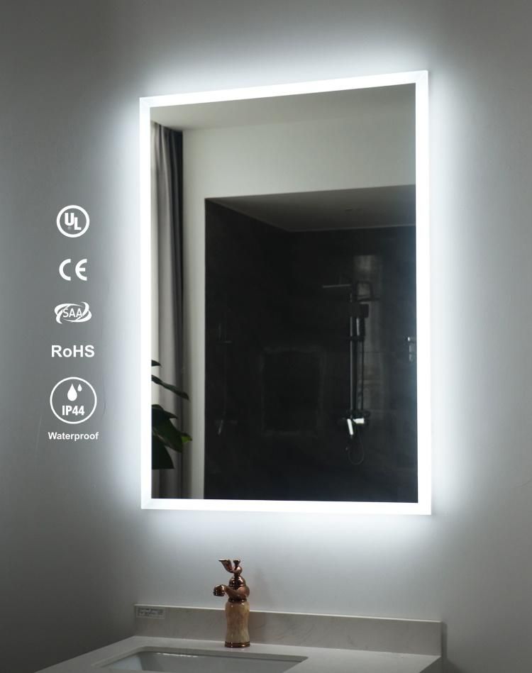 Large Bathroom Wall Mount Smart Mirror Acrylic Lighted for Hotel