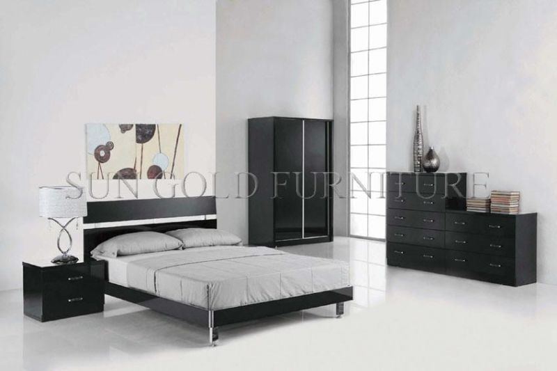 Wholesale Cheap Mosern King Size Storage Wooden Bed with Box/Bed Frame/Modern Bedroom Furniture