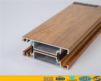 Wood Color Extruded Aluminium Decoration Profiles