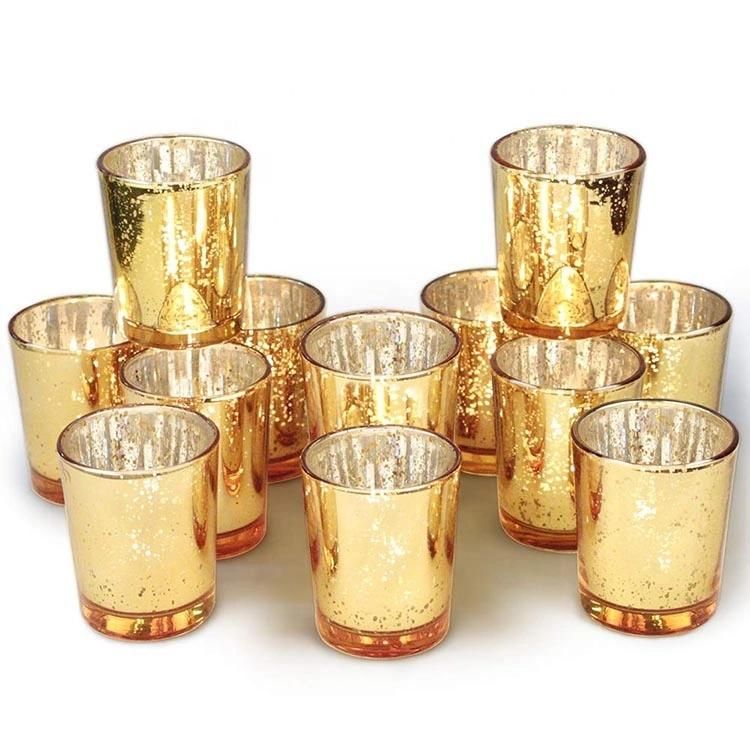 New Design Customized Style Glass Tealight Candle Holder Jar Home Decorative Glass Candle Jar