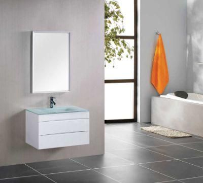 Economic Easy Style Economic PVC Bathroom Vanity with Glass Basin