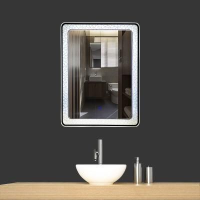 Horizontal Vertical Touch Sensor Anti-Fog LED Bathroom Mirror with Bluetooth