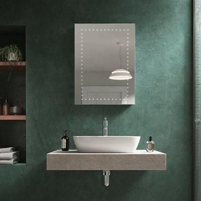 Rustproof Durable Wholesale Premium LED Fogless Bathroom Mirror Cabinet with Defogger Lighted Medicine Cabinet
