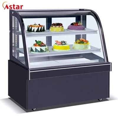 Commercial Catering Equipment Refrigerator Curve Glass Cake Display Showcase (XL-1800A)