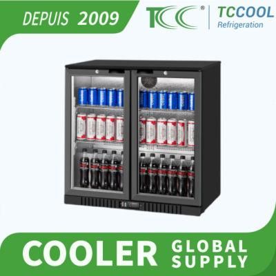 Double Doors Display Cooler Under Counter