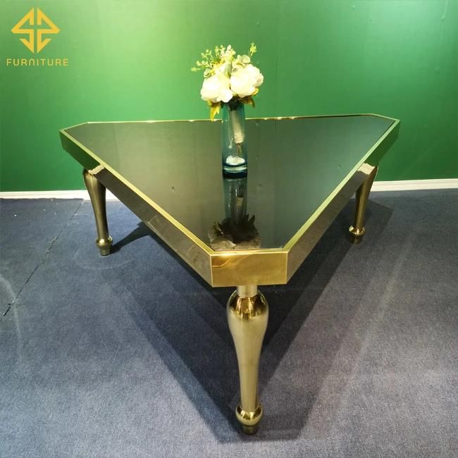 Sawa Romantic Green Marble Top Wedding Stainless Steel Table for Use