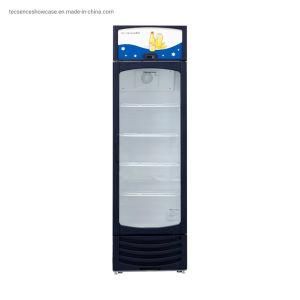 303L Single Door Supermarket Cooler Manual Defrost Display Showcase