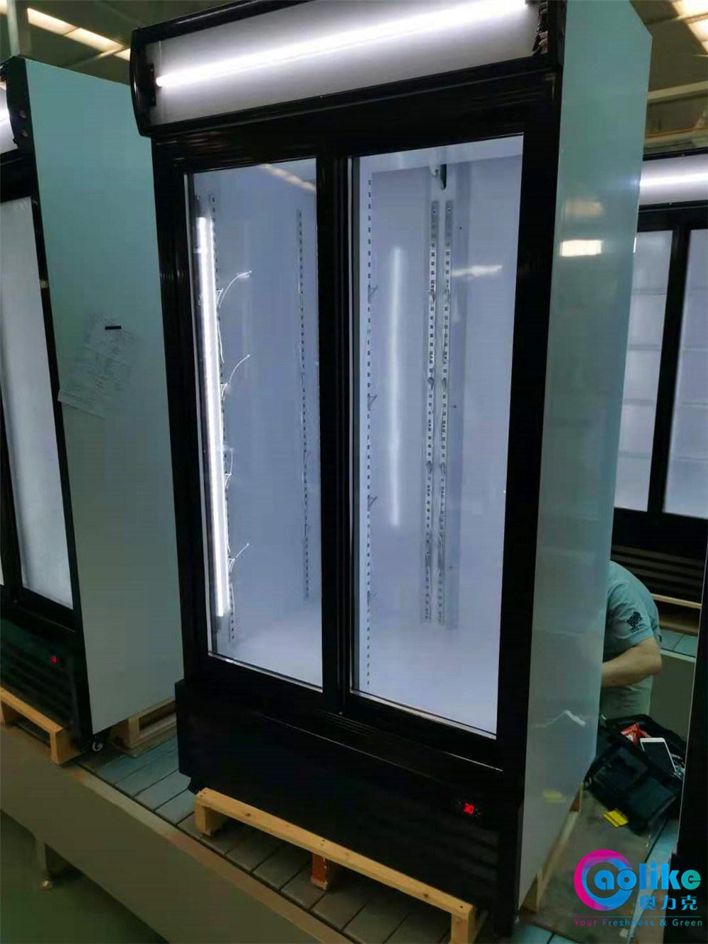 2020 Upright Chiller Double Door Vertical Showcase with Dynamic Cooling System& Ce, CB Certificate