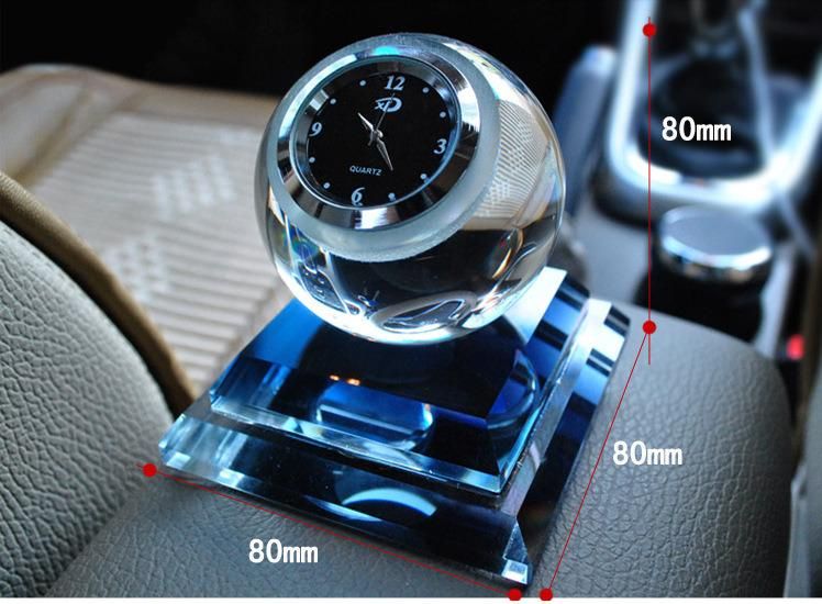 K9 Small Fresh and Irregular Crystal Desk Glass Clock (06038)